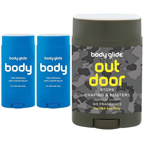 BodyGlide Original Anti Chafing Stick Balm 2-Pack + Body Glide Outdoor Anti Chafe Balm