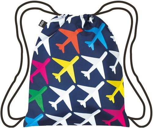 Loqi Store LQ-BPAIAI Airport Airplane Harness Style Backpack