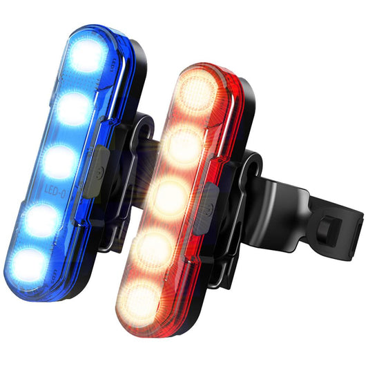 Kinizux Bike Tail Light Rechargeable 2 Pack,Bright Bicycle Lights Rear Safety Flashlight,330mah Lithium Battery inside, 4 Light Mode Options Bike Lights for Night Riding (2 USB Cables Included)