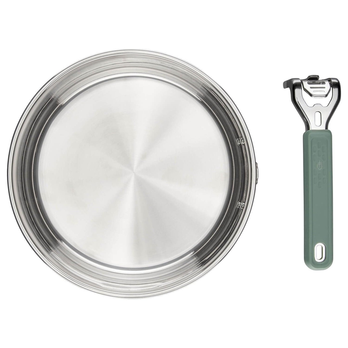 Gerber Gear ComplEAT Saute Pan - Portable Outdoor Saute Pan with Stainless Steel Construction - Premium Camp Cookware - Features Detachable Handle