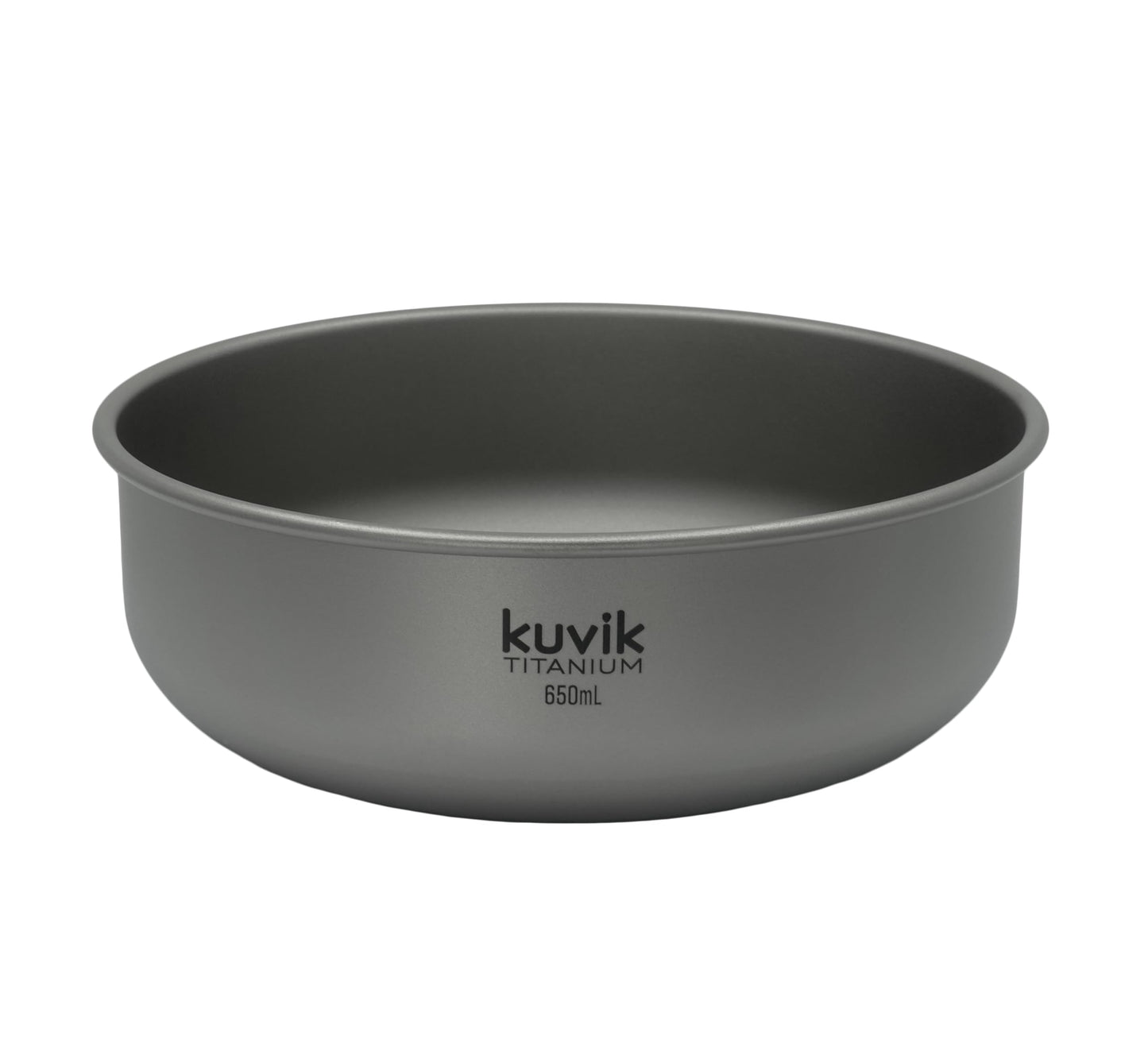 Kuvik Titanium Bowl 650ml (22 oz) - Ultralight and Compact Bowl for Backpacking, Camping, and Survival