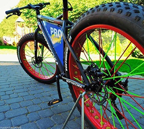 Super Pop Bicycle Spoke Skins Wraps Compatible with Schoolmate Bike Fans- Colorful Bike Wheel Decoration-72 Pcs(White)