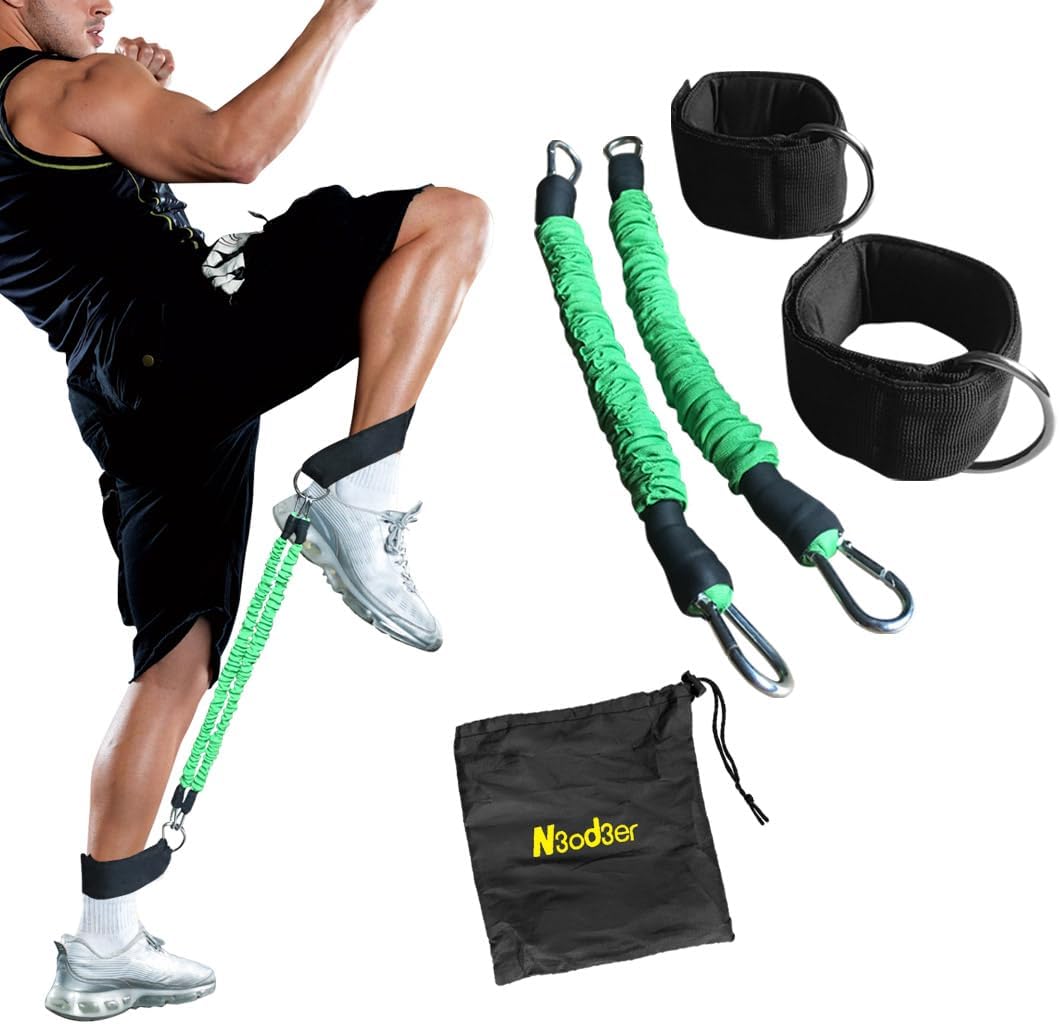 Ankle Resistance Training Speed and Agility Training Tool Ankle Resistance Bands for Football Basketball Taekwondo Yoga Boxing Soccer Kick Boxing Thai Punch Karate Running