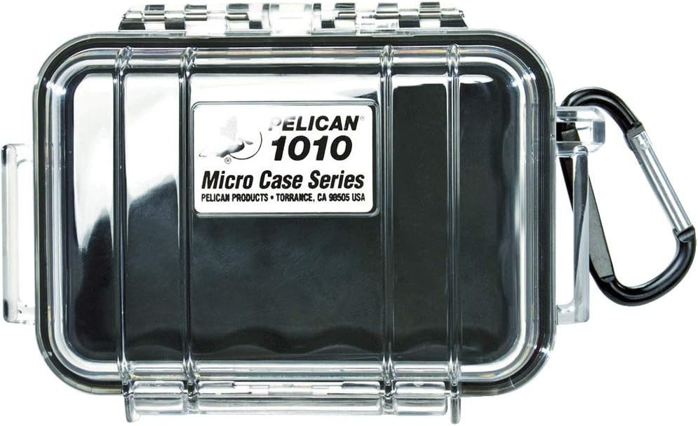 Pelican 1020 Micro Case (Black/Clear)