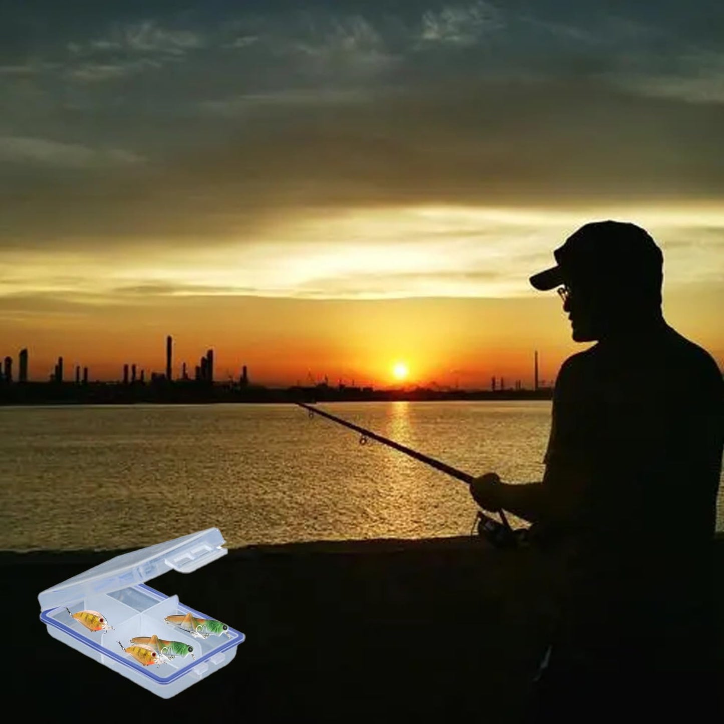 4 Pack Small Tackle Box Organizer, Mini Tackle Box Fishing Tackle Box Organizer Snackle Box Container with Dividers for Hook Lures Flies Fly Tying