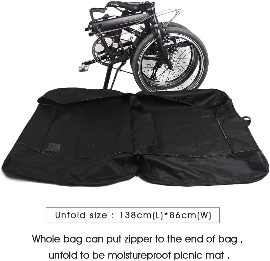 Rhinowalk Folding Bike Carry Bag 20" Thick/ 26" Thin/26 Thick Bicycle Transport Storage Case Bike Travel Bag for Air Travel,Shipping Professional Cycling Accessories