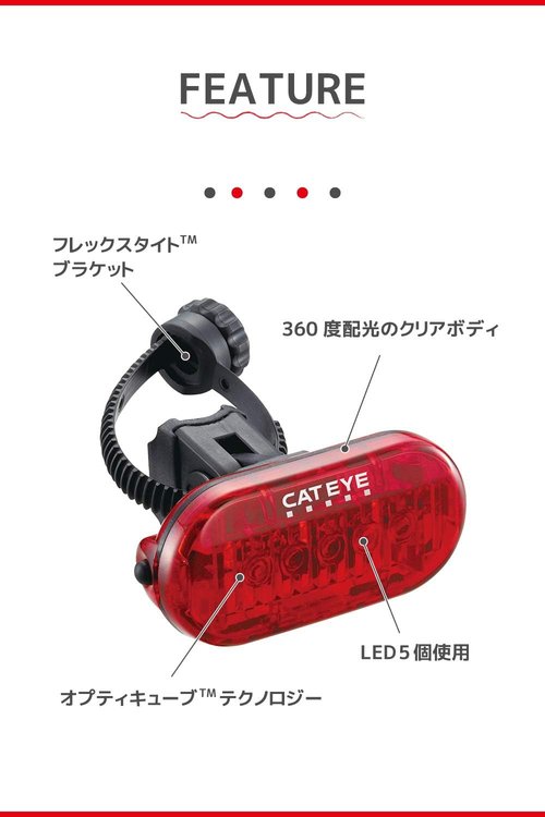 Cat Eye TL-LD155-R Flushing Safety Tail Light