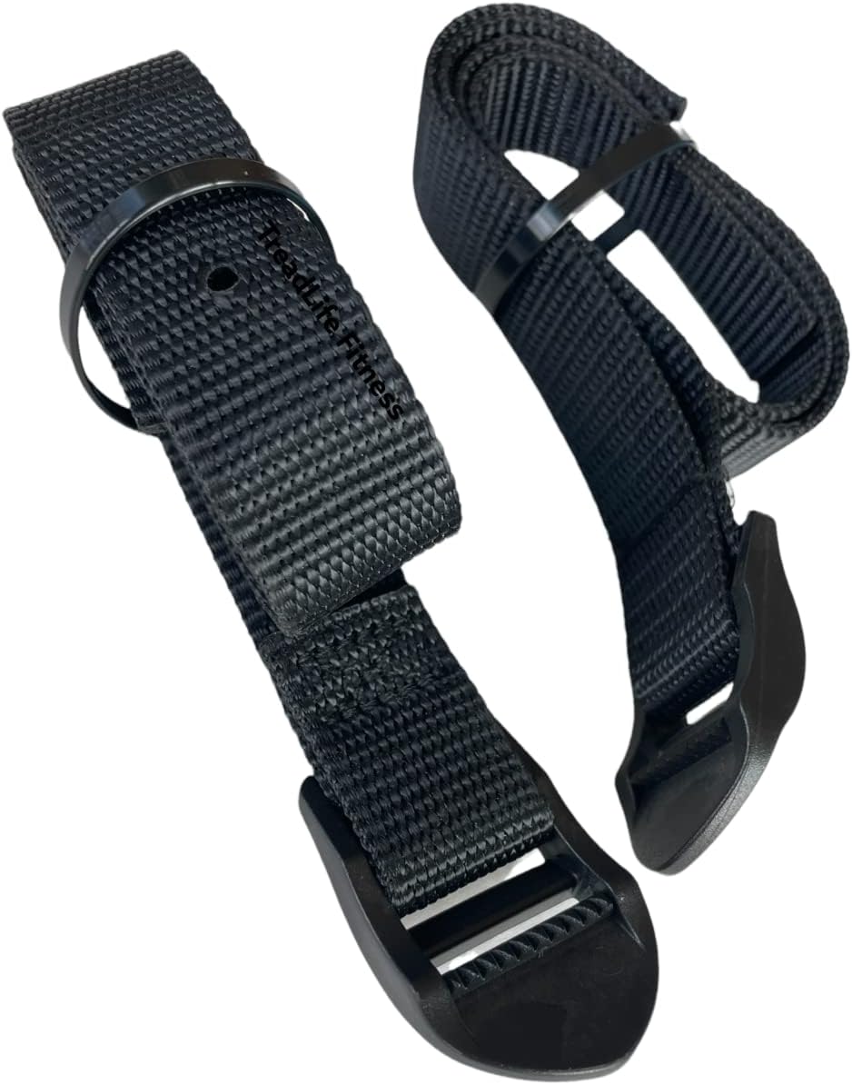 TreadLife Fitness Rowing Machine Replacement Foot Straps for Concept 2 Rower | 1 or 2 Pack
