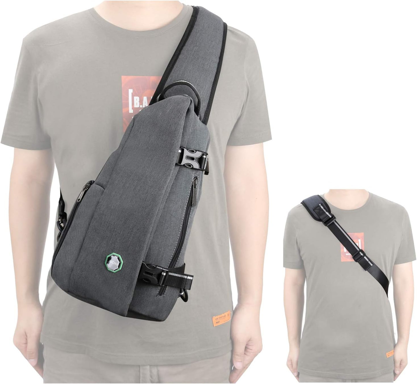 Sling Bag Small Backpack Crossbody Shoulder Bag Sling Pack