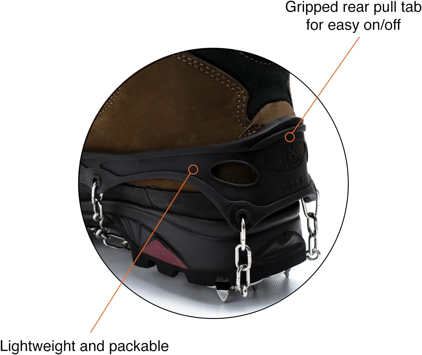 FreeSteps6 Crampon, Ice Cleat All-Purpose Traction System for Packed Snow & Ice Conditions