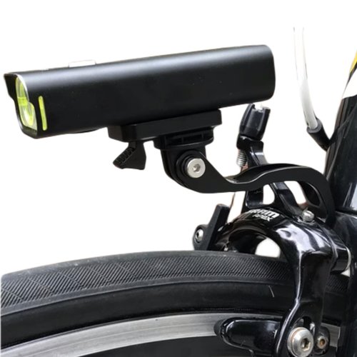 NELboNs Out-Front Bike Light Mount Bracket Compatible with Bromp ton Folding Bikes Road Bike Bracket Cycling Part Fork Mount for Bike Lights Holder