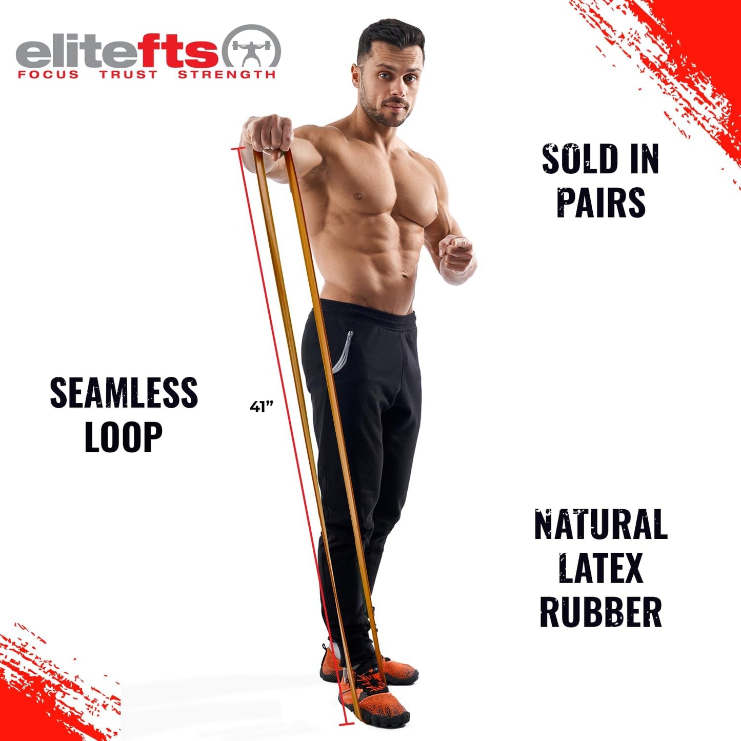 Pro Resistance Band for Core Stability & Flexibility - EliteFTS Portable & Joint-Friendly