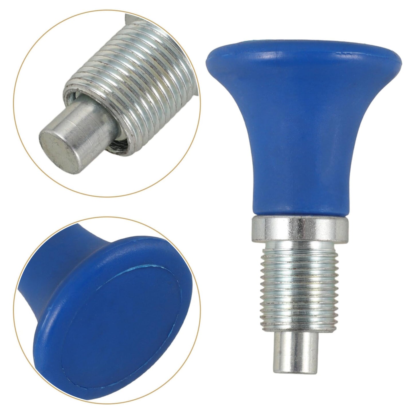 Exercise Bike Pull Pin Spring Knob Replacement Parts, Adjustable Locking Knob, M 18 * 1.5φ6 Umbrella Head, Multi-Color Abs, 2.95 X 1.77 X 1.77 Inch, Compatible with Fitness Equipment