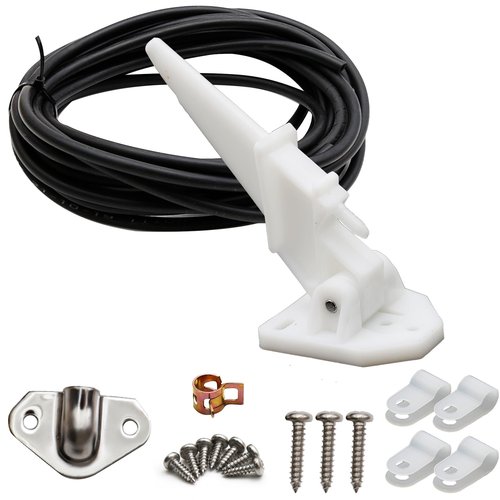 UOIENRT Marine Boat Speedometer Pitot Kit with 20 FT PVC Tubing Automatic Kick-up Tube Assembly Up to 80 MPH