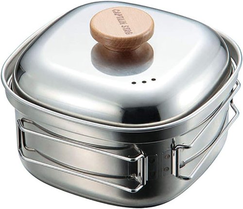 Captain Stag Stainless Steel Ramen Cooker 0.3 Gal (1.3 L) - Authentic Japanese Design