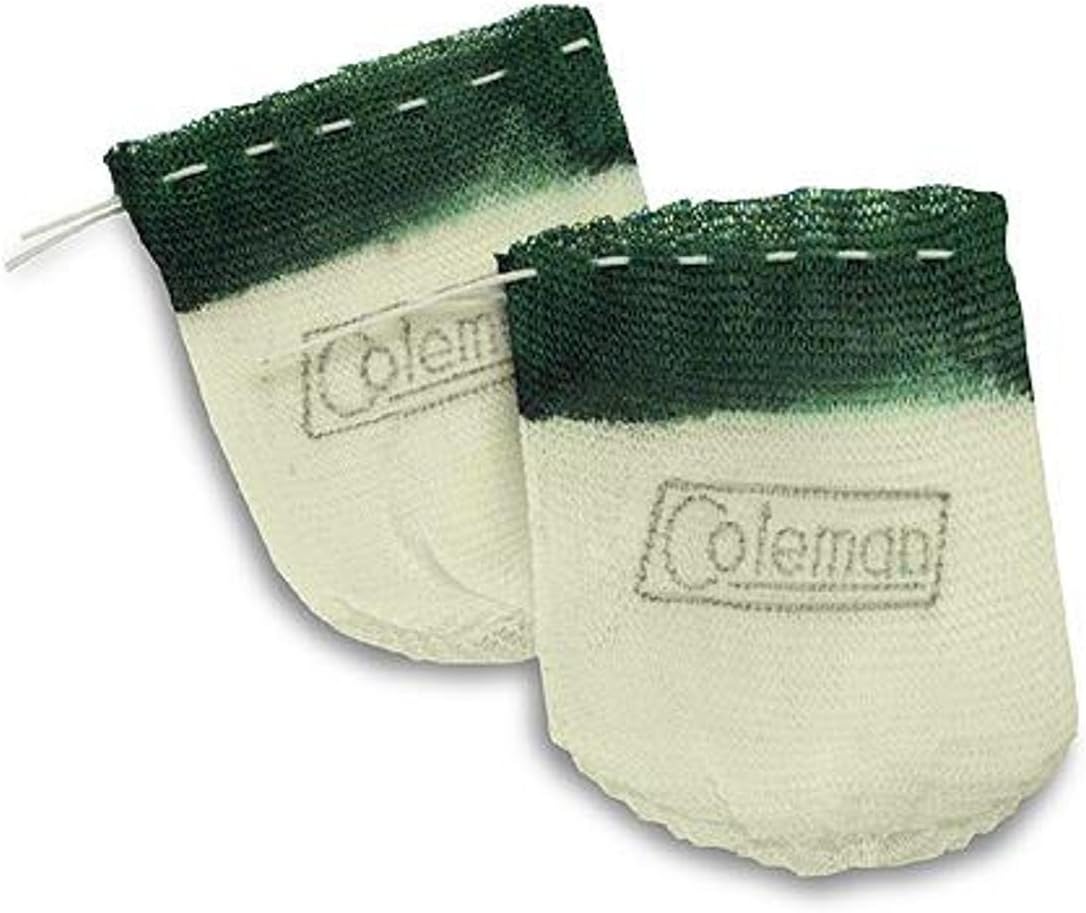 Coleman String Tie Lantern Mantles, 2-Pack of Model #21 Mantles for Coleman Fueled Lanterns, Change Mantles Easily with String Attachment