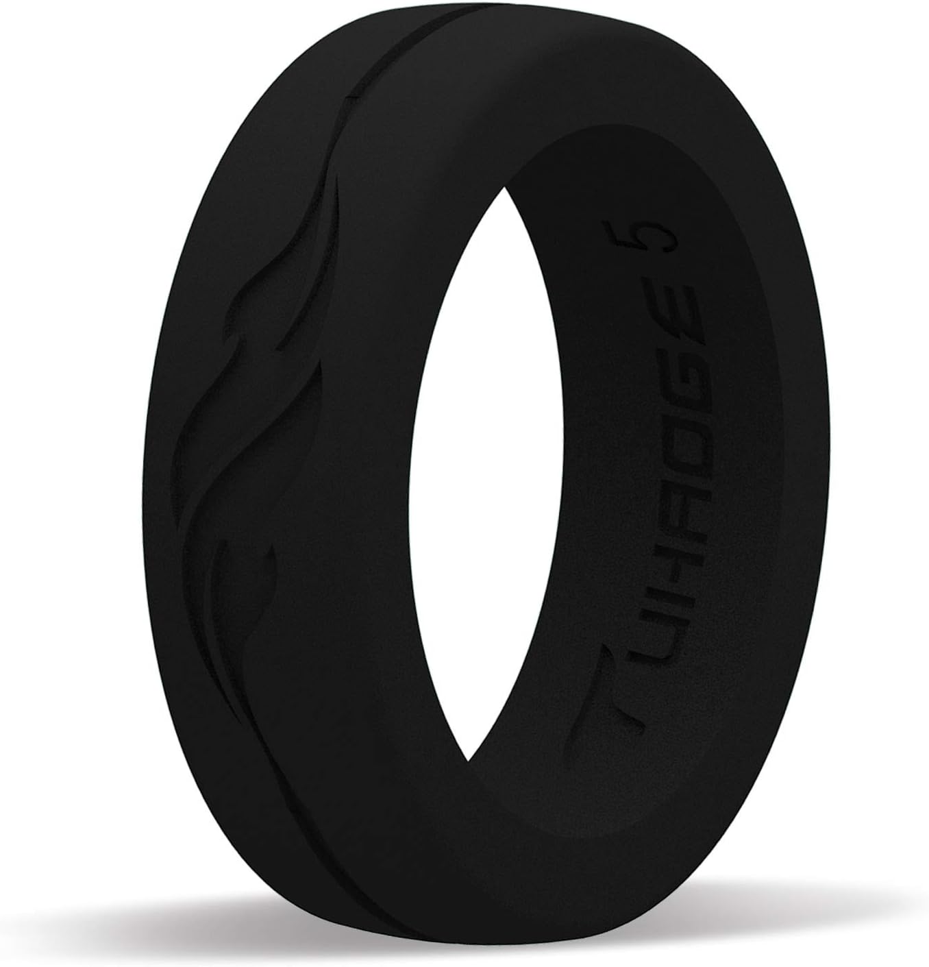 Tuhaoge Women's Silicone Wedding Ring - Silicone Rubber Wedding Bands - Representing Freedom & Dreams