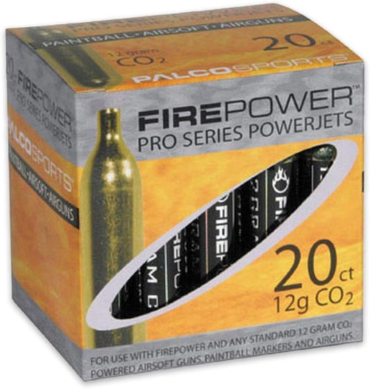 Firepower SoftAir CO2 Cartridge, 20 Pack