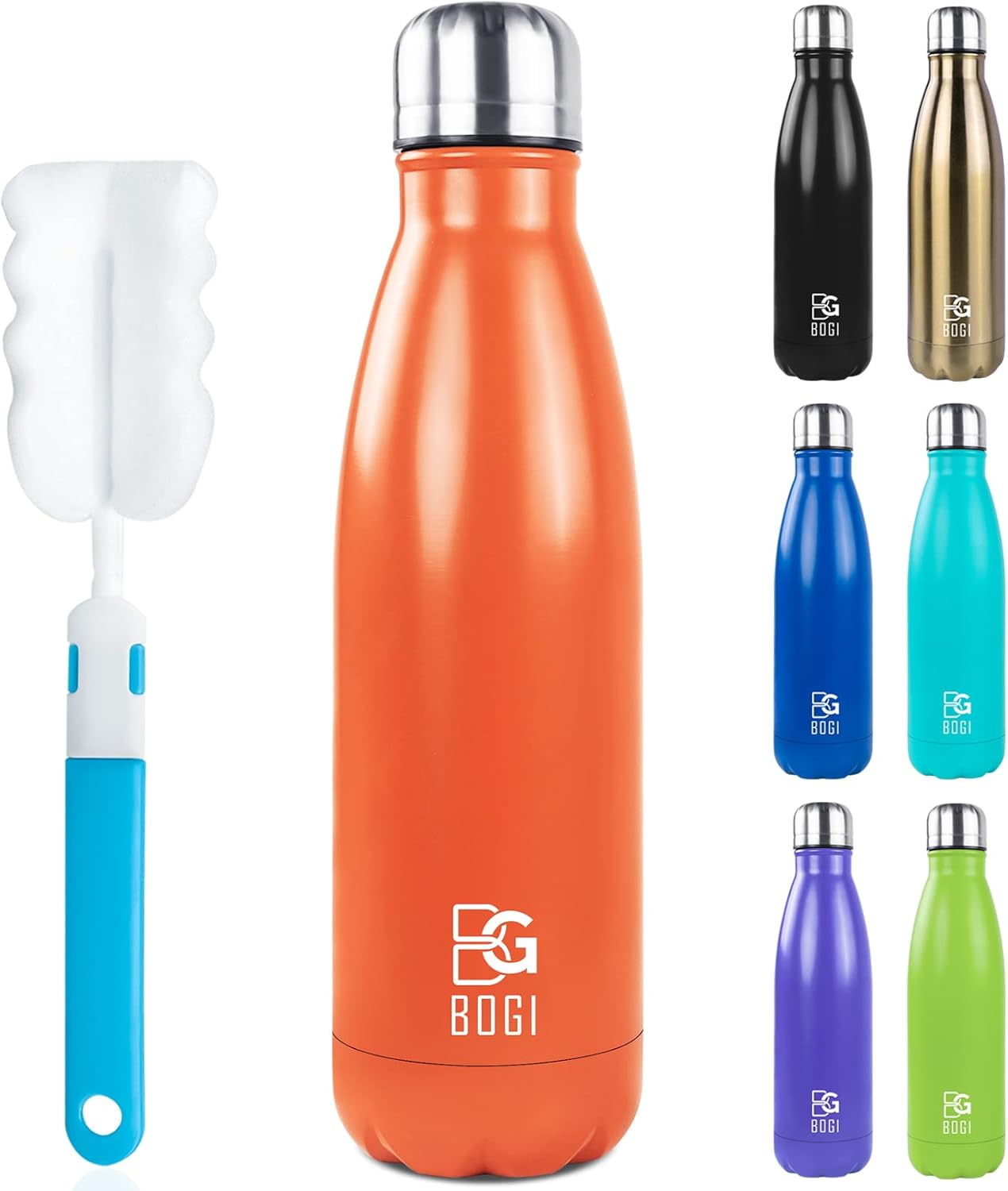 17oz Insulated Stainless Steel Water Bottle | Leak-Proof | Hot Pink for Outdoor Sports
