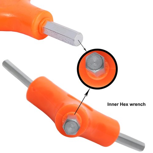 GzvvSvzoi Bicycle Hex Wrench Tool, 3-Way Y Allen Bike Torque Spanner Internal Hex Cycling Repair Tool (Size 2.5, 3, 4, 5, 6, 8 MM)
