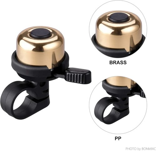 Bike Bell Brass Mini, Clearer Louder Longer Sustained Purer Tone