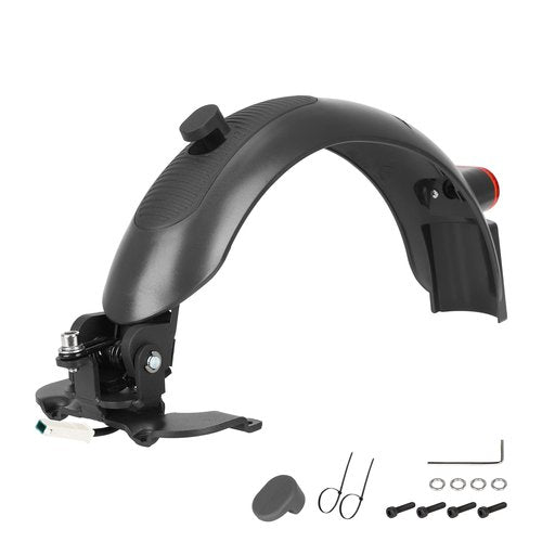 ulip Scooter Rear Fender Replacement Accessories with Tail Light with Brake Compatible with Segway Ninebot Max G30 G30D Scooter Gray