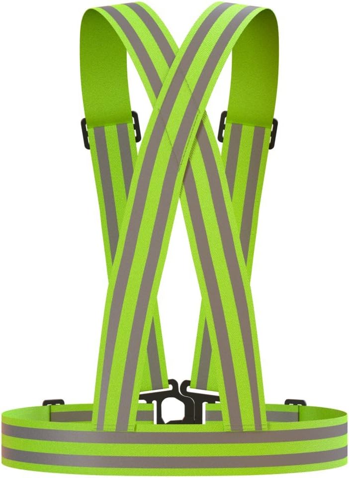 Reflective Vest (2 Pack) Lightweight, Adjustable & Elastic Safety & High Visibility for Running, Jogging, Walking, Cycling