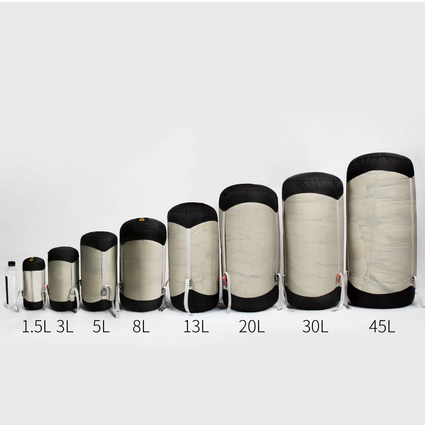 AEGISMAX New 1.5L-45L Ultralight Compression Sack for Sleeping Bag Accessories Waterproof Nylon Stuff Sack Outdoor Ultralight Storage Bag (1.5L Blue)