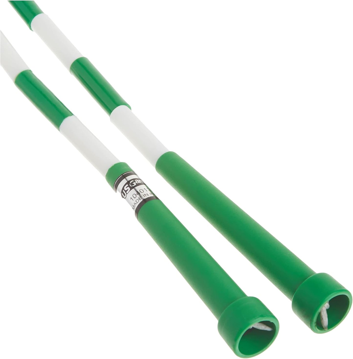 US Games Segmented Skip Rope, 16-Feet, Green/White