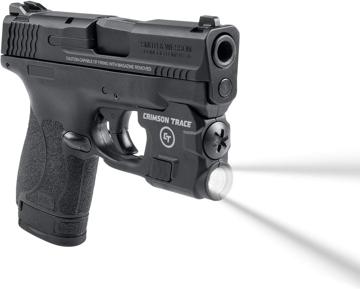 Crimson Trace LTG-770 Lightguard Tactical Weapon Mount Flashlight for Smith & Wesson M&P Shield and M&P Shield 2.0, 110 Lumen LED White Light