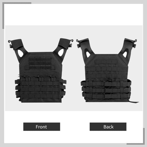 yeesport Airsoft Vest, Foam Padded Protective Paintball Game Vest, Lightweight Breathable Outdoor Sports Equipment Vest with Triple-Magazine Pouch, Adjustable Molle Vest for Men