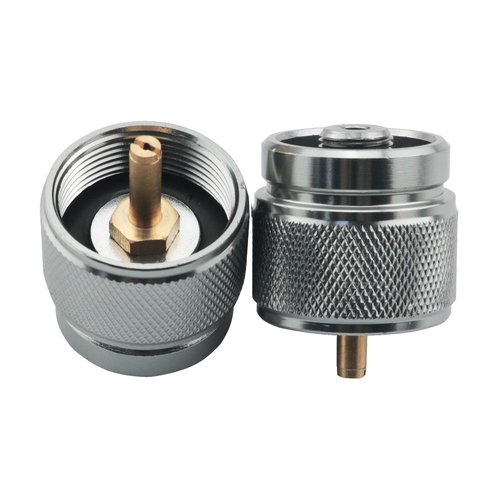 YHXiXi 2PCS Camping Stove Adapter Propane Small Tank Input Valve Output Cylinder LPG Canister Adapter Valve Output Cylinder LPG Canister Adapter