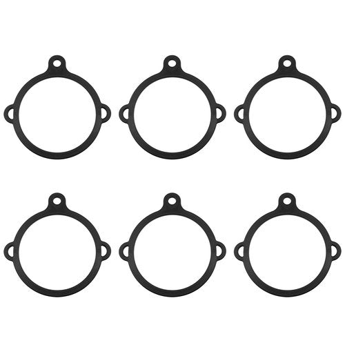 Lovelysp Water Bottle Ring 3 Hole Safety Ring Planet Water Bottle Ring for Water Bottle Sling Holder or Handle (Black) 6pcs