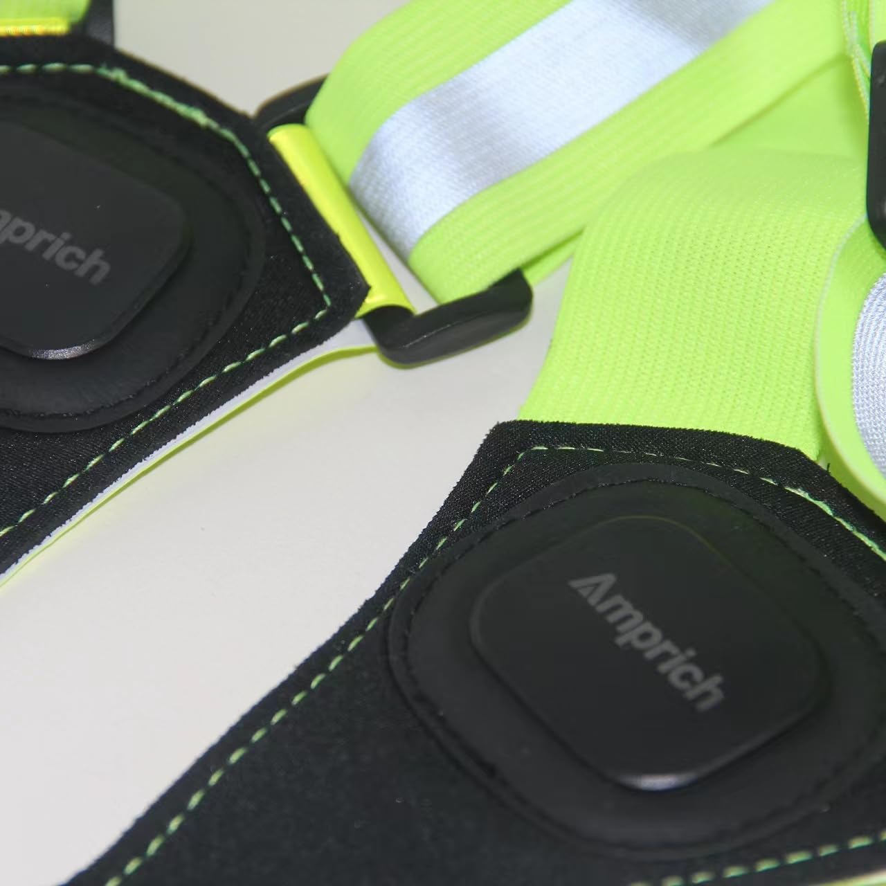 Amprich LED Reflective Running Vest,High Visibility Reflective Running Gear,Rechargeable Light Up Running Vest for Walking Running Cycling,Adjustable for Men Women Kids