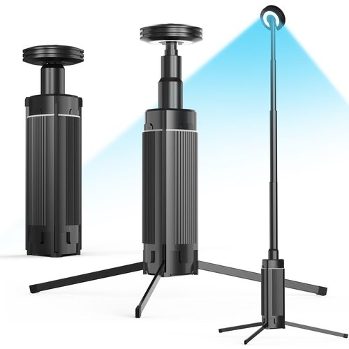 BIAT Telescopic Camping Light 1PCS, Camping Lantern Rechargeable, Led Work Light with Stand Battery Powered 10800mah, Portable Camping Lamp and Flashlight, Camping Lights for Hiking, Camping, Fishing