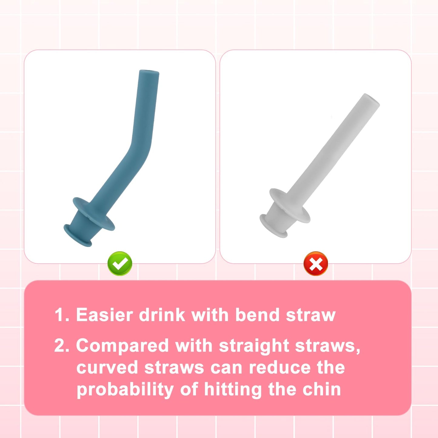 3pcs Replacement Straw for Hydro Flask Tumbler 40oz, BPA Free Reusable Plastic Water Bottle Straw Accessory with 3 Silicone Straw Tip and Cleaning Brush for HydroFlask 32/28/20oz Travel Cup(6 Colors)