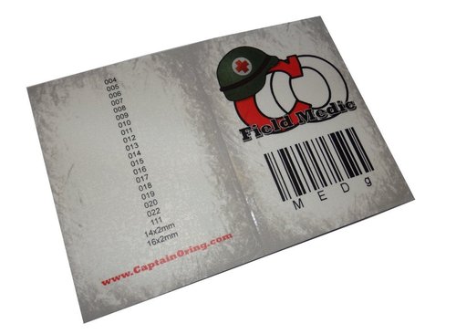 Captain O-Ring Paintball Oring Kit - 63 Color-Coded Rings in 21 Sizes