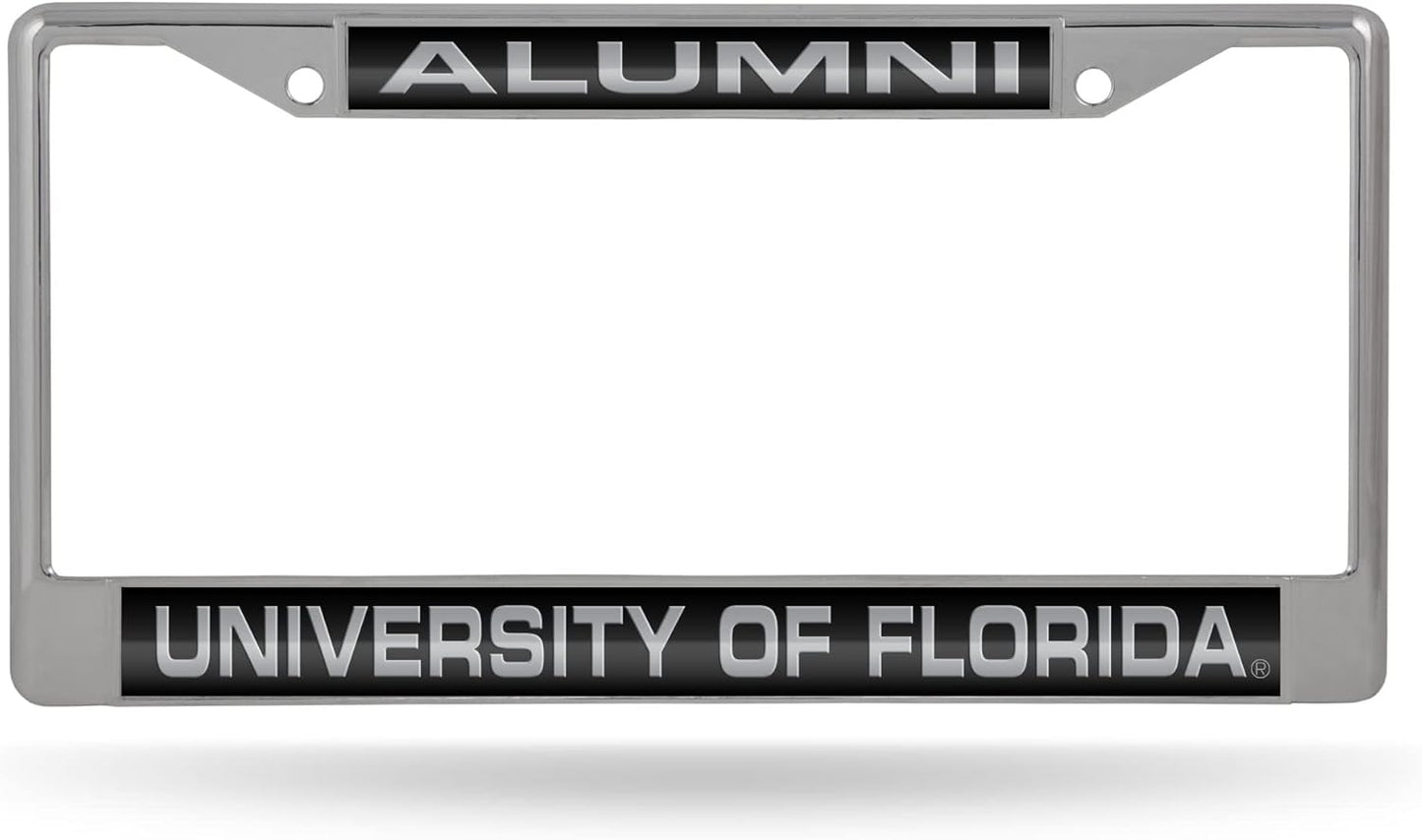 Rico Industries NCAA Unisex-Adult Laser Cut Inlaid Standard Chrome License Plate Frame