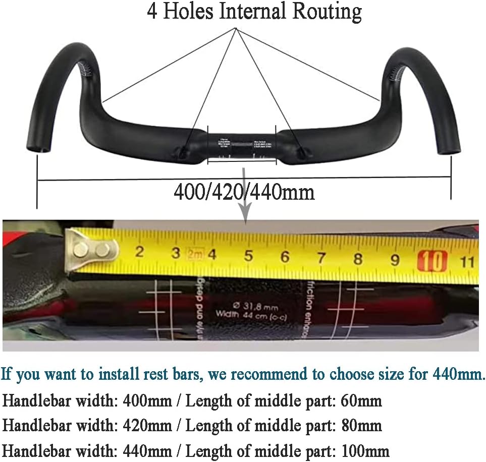 Road Handlebars Aero Handlebars for Road Bike Bars bike components & parts 31.8 Drop handlebars Carbon rxl sl carbon handle drop bar Handle Bar 440mm UD Matte Bicycle Handlebar
