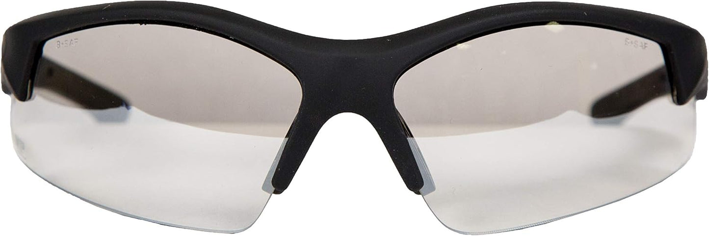 Smith & Wesson M&P Super Cobra Frame Shooting Glasses with No-Slip Rubber, Impact Resistance and Anti-Fog Lenses for Shooting, Working and Everyday Use