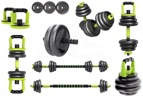 NEW Adjustable Dumbbells/Barbell/Kettlebell/Push-Up Stand - Upgraded with Ab Wheel - 22lb/33lb/44lb/66lb/88lb, 10kg/15kg/20kg/30kg/40kg - Home Gym Equipment for Men and Women (88, Pounds)