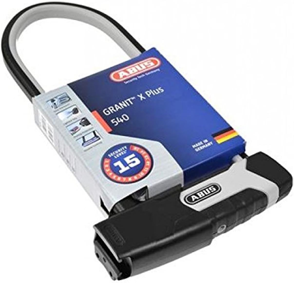 ABUS Granit X-Plus 540 U-Lock with 300mm Shackle & USH Bracket - Ultimate Bike Security