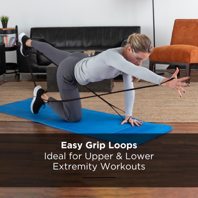 THERABAND CLX Resistance Band with Loops - Versatile Workout Tool for Strength Training