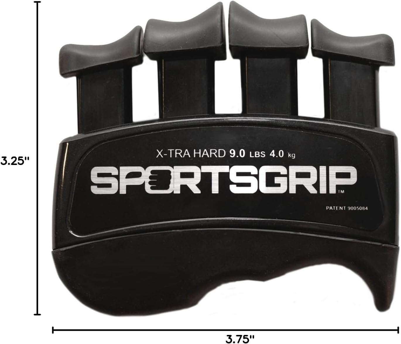 XTRA Hard Hand and Finger Exerciser - 9lbs Ergonomic Grip Strengthener for Athletes
