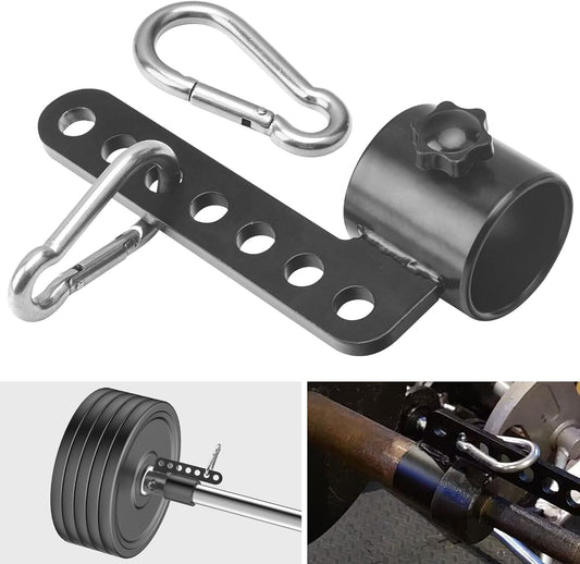 EZYPAK Belt Squat Bar Machine Attachment for 2 inch Olympic Barbell Bar, Black, 500 lbs Withstands, Attachments for Home Gym Workout