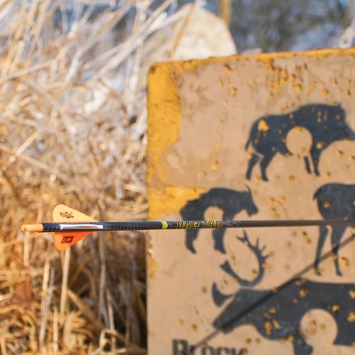 Victory Archery VAP TKO 0.166" Micro Diameter Hunting Arrow (Spine: 350, 6 Pack Fletched, Straightness ± 0.001 - Elite - Yellow)