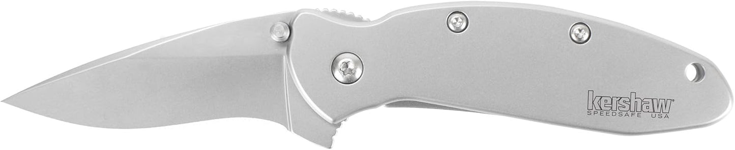 Kershaw Chive Pocket Knife, 1.9 Inch 420HC Steel Blade, Speedsafe Assisted Opening, Made in the USA, (1600)