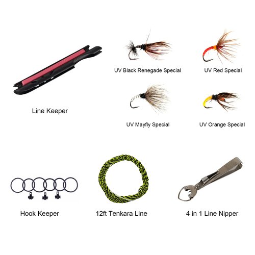 Aventik Zeno S2-Glass Tenkara Rod Combo(9'0'' 10Sec Sea Green Combo)