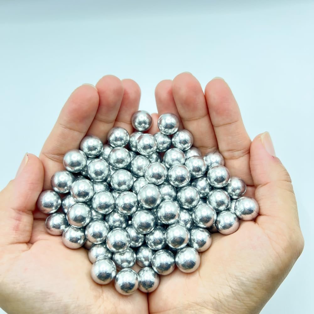 100 x .50 Cal Paintballs, for Self Defense and Shooting Practice, 2.7Gram .50 Caliber Aluminum Slingshot Ammo for T4E TR50/HDP50/HDR 50