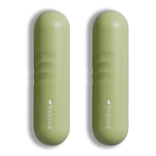 Lindywell 2 lb hand weights for women set of 2 - soft grip walking hand weights sets for women or men 2.2lbs each for fine-toning, Pilates, physical therapy, travel
